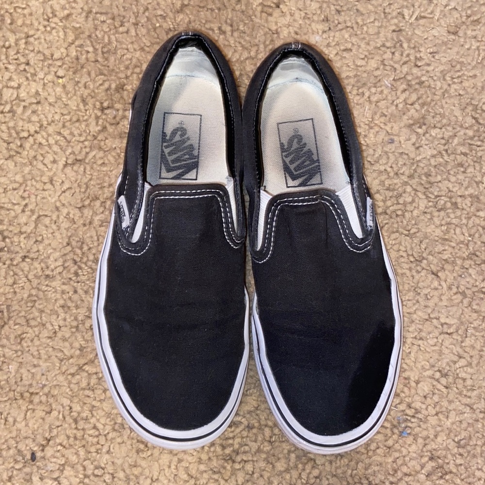 Black Slip On Vans